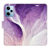 iSaprio flip pouzdro Purple Paint pro Xiaomi Redmi Note 12 Pro 5G / Poco X5 Pro 5G