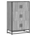 vidaXL Skříň highboard šedá sonoma 68x35x106,5 cm kompozit a kov