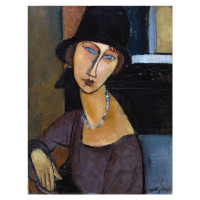 Obrazová reprodukce Jeanne Hebuterne wearing a hat, Amedeo Modigliani, 30 × 40 cm