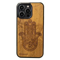 Pouzdro Bewood pro iPhone 15 Pro Max Hamsa Imbuia