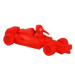 Formula hračka pes latex pískací červená 19cm Kiwi