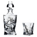 Onte Crystal Bohemia Crystal ručně broušený křišťálový whisky set Quadro Mašle 1+2