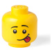 Žlutý úložný box ve tvaru hlavy LEGO® Silly L