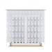 Dekorační krátká vzorovaná záclona na žabky PATRYCJA 160 bílá 300x160 cm MyBestHome
