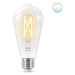 LED Žárovka WiZ Tunable White Filament 8718699787172 E27 ST64 6,7-60W 806lm 2700-6500K, stmívate