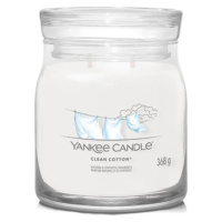 Yankee Candle Čistá bavlna, Svíčka ve skleněné dóze 368 g