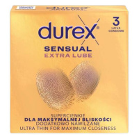 DUREX Sensual Extra Lube prezervativ 3ks