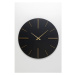 KARE Design Nástěnné hodiny Luca - černé, Ø70cm
