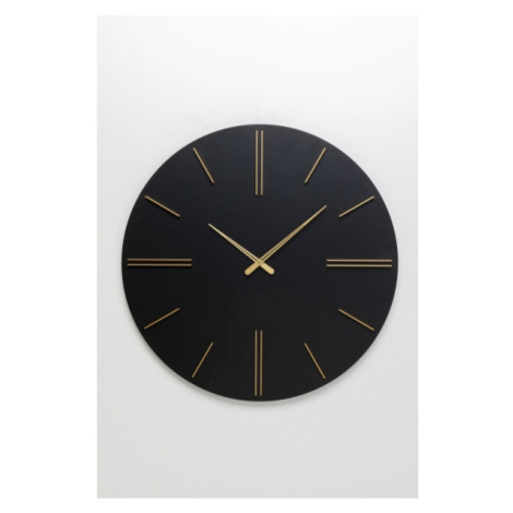 KARE Design Nástěnné hodiny Luca - černé, Ø70cm