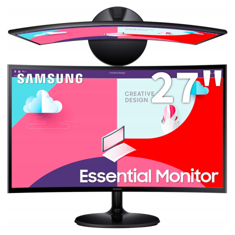 Zakřivený monitor Samsung 27 Palců FullHD Fhd Hdmi LCD Curved Led Va 75Hz