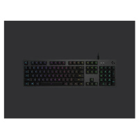 Logitech klávesnice Gaming G512, RGB, GX Red (lineární), US - černá