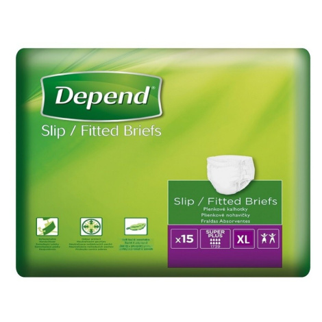 Depend Slip Super Plus inkontinenční kalhotky vel.XL 15ks Kimberly-Clark