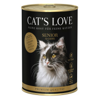 Cat's Love 6 x 400 g - Senior kachní