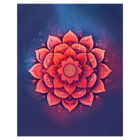 Obrazy na stěnu - Mandala rozkvětu Rozměr: 40x50 cm, Rámování: bez rámu a bez vypnutí plátna