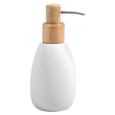 Spirella dávkovač mýdla SVEN, bílý, polyresin, dřevo, 260 ml