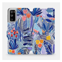Flip pouzdro na mobil Samsung Galaxy S20 FE - MP03P Modrá květena