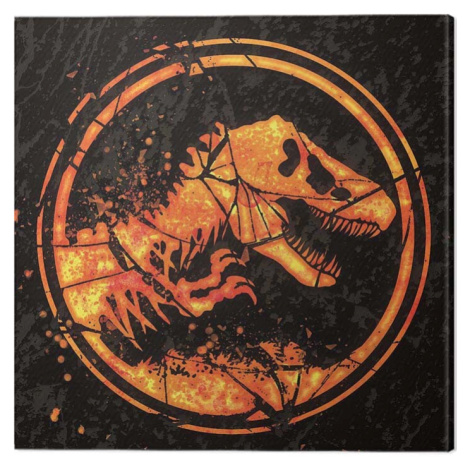Obraz na plátně Jurassic World: Fallen Kingdom - Logo, (40 x 40 cm) Pyramid