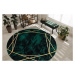 Dywany Łuszczów AKCE: 160x160 (průměr) kruh cm Kusový koberec Emerald 1022 green and gold kruh -