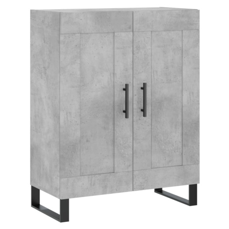 vidaXL Příborník betonově šedý 69,5 x 34 x 90 cm kompozitní dřevo