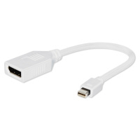 Kabel CABLEXPERT A-mDPM-DPF-001-W red. Displayport na miniDisplayport, F/M, bílá