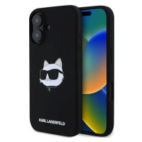 Karl Lagerfeld Liquid Silicone Choupette Head MagSafe Zadní Kryt pro iPhone 16 Black