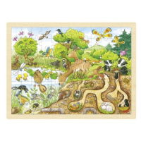 Příroda – dřevěné puzzle 96 dílů Montessori