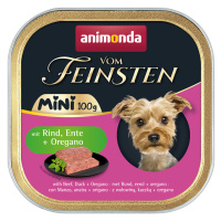 Animonda vom Feinsten Adult Mini 64 x 100 g – výhodné balení - s hovězím, kachním a oreganem