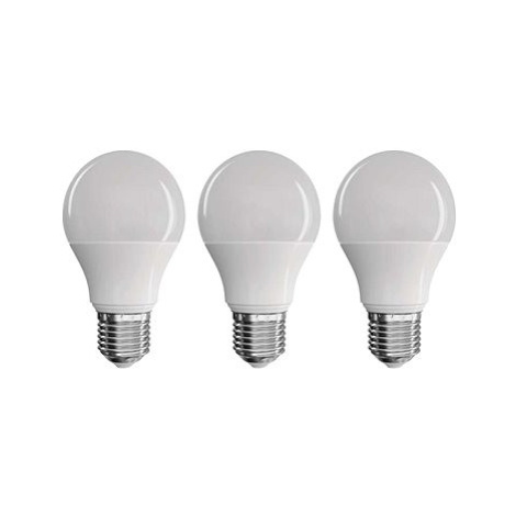 EMOS LED žárovka True Light A60 7,2W E27 teplá bílá, 3 ks