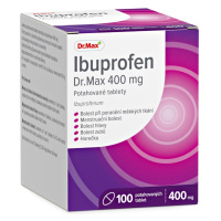 Dr. Max Ibuprofen 400 mg 100 potahovaných tablet