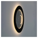 Holländer Nástěnné svítidlo Urano LED, hnědočernostříbrná, Ø 85 cm, železo