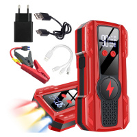 Jump Starter Car Booster Startování Powerbanka Přenosná LCD 12V