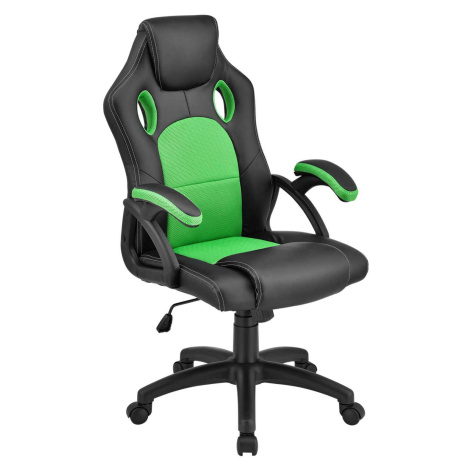 Juskys Kolečková kancelářská židle Montreal (zelená)