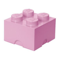 LEGO úložný box 4 - světle růžová