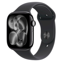Apple Watch Series 11 Cellular (46mm) Klavírně černý hliník s černým sportovním řemínkem M/L