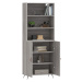 vidaXL Skříň highboard šedá sonoma 69,5 x 34 x 180 cm kompozitní dřevo