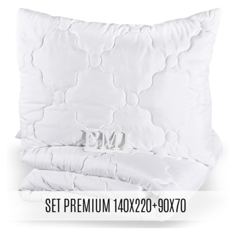 Set prodloužené přikrývky a polštáře Premium140x220 90x70 EMI