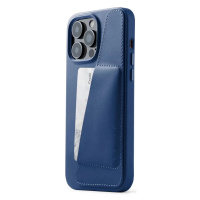 Kryt Mujjo Full Leather Wallet Case for iPhone 14 Pro Max - Monaco Blue