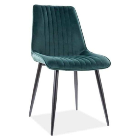 Casarredo Jídelní židle PIKI zelená/černá mat