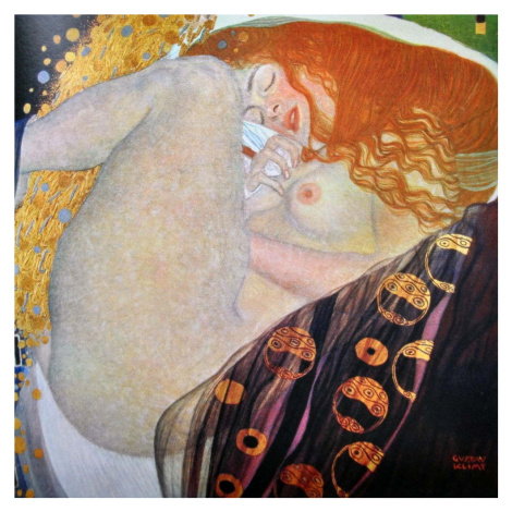 Obraz - reprodukce 45x45 cm Danae, Gustav Klimt – Fedkolor