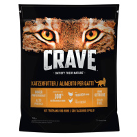Crave Adult Cat s kuřetem & krocanem - 2 x 750 g