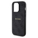 Zadní kryt Guess PU Leather 4G Colored Ring MagSafe pro Apple iPhone 14 Pro, černá