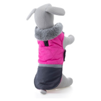 Vsepropejska Fogy stylová bunda pro psa Barva: Růžová, Délka zad (cm): 36, Obvod hrudníku: 56 - 