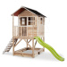 Domeček cedrový na pilířích Loft 500 Natural Exit Toys s voděodolnou střechou pískovištěm a 1,75