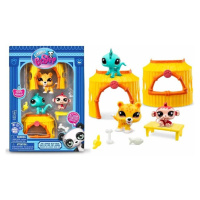 Lps hrací sada tiki jungle 3 figurky leopard, leguán, opice