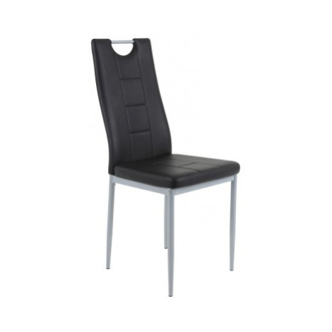 Jídelní židle Kim, černá ekokůže Asko