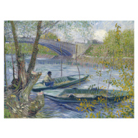 Obrazová reprodukce Fishing in Spring, Vincent van Gogh, 40 × 30 cm