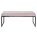 KARE Design Růžová čalouněná lavice Smart 90cm