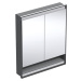 Geberit ONE - Zrcadlová skříňka s LED osvětlením, 750x900x150 mm, 2 dvířka, s nikou, vestavná, m