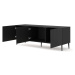 ARTBm TV stolek RAVENNA C 3D 150 | černá lesklá Provedení: Černá / černý lesk / zlatá podnož