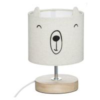 DekorStyle Dětská stolní lampa BEAR krémová